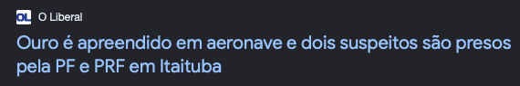Notícia sobre garimpo e ouro 1.6