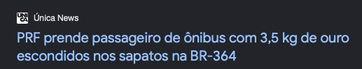 Notícia sobre garimpo e ouro 2.2