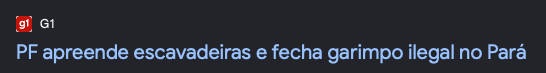Notícia sobre garimpo e ouro 2.4